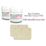 V55 Max Mega Deal - The Ultimate System For Clearer Skin – Buy 2 Creams and Get 2 Soaps Free!