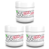 V55 MAX Double Strength Salicylic Acid Skin Cleansing Cream with Tea Tree Oil and Sulphur - Paraben and Cruelty Free - 50ML